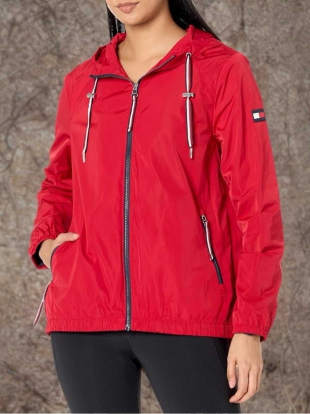 Tommy Hilfiger Lightweight Weather Resistant Windbreaker